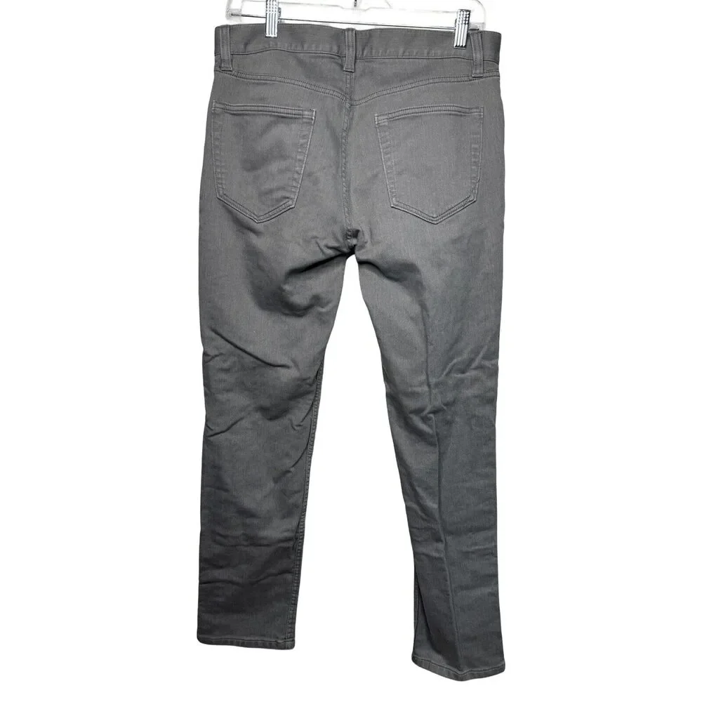 Banana Republic Jeans Men 31x30 Slim Fit Gray Traveler Casual Neutral Minimalist